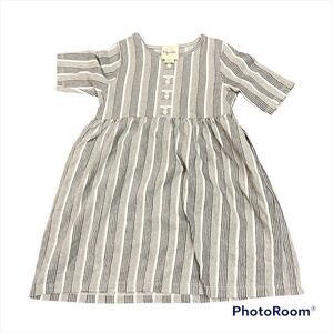 Vignette strips dress 